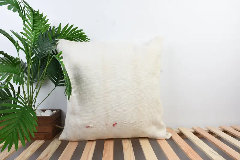 Home Decor Pillow, Pillow for Sofa, Cushion Case, Vintage Pillow, Authentic Pillow Case, 24x24 White Pillow Sham, Colorful Cushion Cover - 1