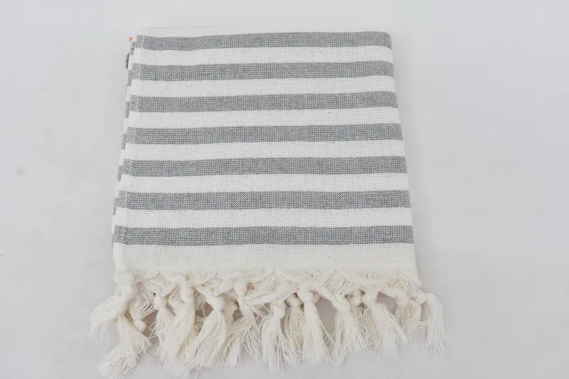 Personalized Hand Towel, 36x18 Cotton Striped Terry Towel, Embroidery Towel, Custom Hand Towel, Monogrammed Hand Towel, Boyfriend Christmas Gift - 4