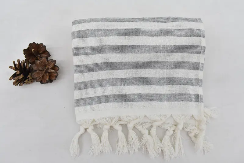 Personalized Hand Towel, 36x18 Cotton Striped Terry Towel, Embroidery Towel, Custom Hand Towel, Monogrammed Hand Towel, Boyfriend Christmas Gift - 8