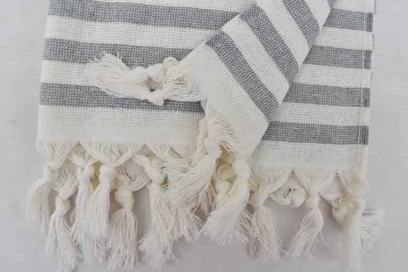 Personalized Hand Towel, 36x18 Cotton Striped Terry Towel, Embroidery Towel, Custom Hand Towel, Monogrammed Hand Towel, Boyfriend Christmas Gift - 6