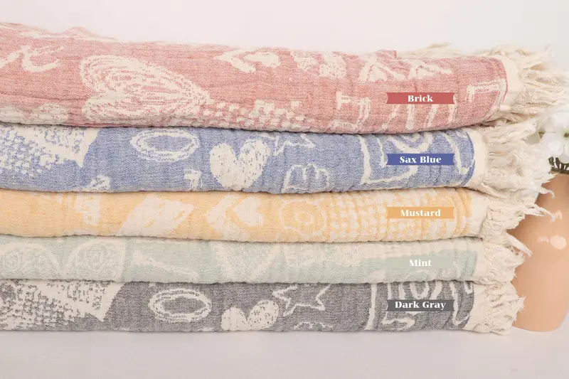 Bedspread Quenn, Custom Blanket, 98x76 Cotton Love Design Towel, Custom Wedding Gifts, Organic Throw, Aesthetic Blanket, Bachelorette Party Favors - 1