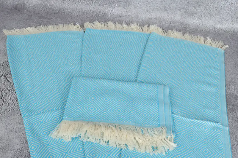 Turkish Hand Towel, Organic Towel, Turkish Tea Towel, Towel With Name, Bridesmaid Gifts Personalized, Bathroom Towels, 28x20 Cotton Diamond Towel - 4
