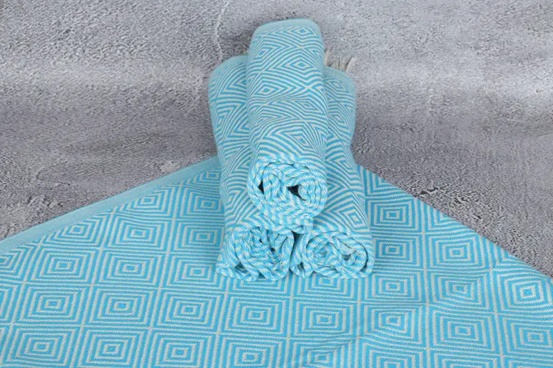 Turkish Hand Towel, Organic Towel, Turkish Tea Towel, Towel With Name, Bridesmaid Gifts Personalized, Bathroom Towels, 28x20 Cotton Diamond Towel - 7