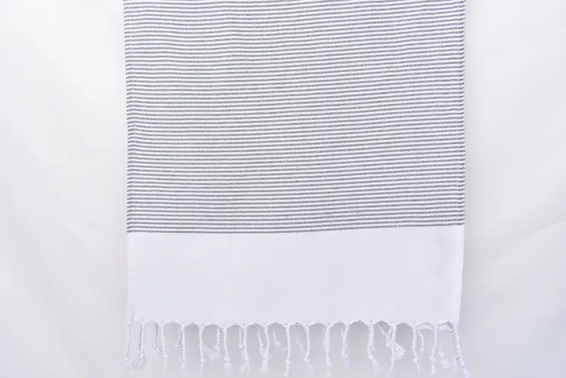 Konuk havlu, organik havlu, tatil havlu, Türk çay havlu, düğün hediyesi, özel çay havlu, kişiselleştirilmiş mutfak havlu, 40x18 pamuklu çizgili havlu - 8