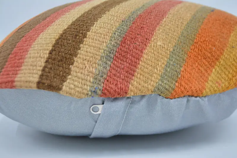 Decorative Throw Pillow Cover, Cushion Cover, Gift Pillow, Turkish Pillow, Kilim Cushion Sham, Armchair Cushion, 16x16 Beige Cushion Cover - 5