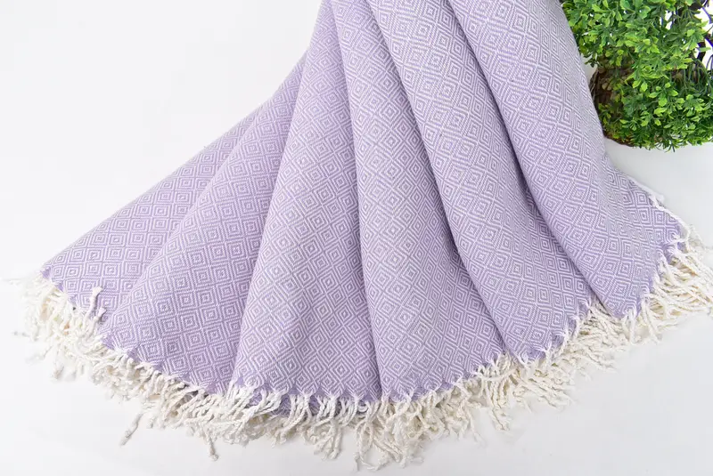 Bridal Shower Gift, Personalized Gifts, 70x38 Cotton Diamond Towel, Yoga Towel, Personalized Gift, Handmade Turkish hammam towel, Embroidery Towels - 4