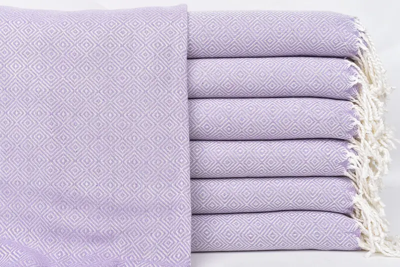 Bridal Shower Gift, Personalized Gifts, 70x38 Cotton Diamond Towel, Yoga Towel, Personalized Gift, Handmade Turkish hammam towel, Embroidery Towels - 1