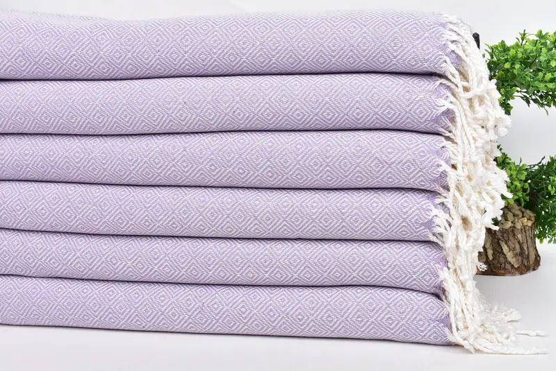 Bridal Shower Gift, Personalized Gifts, 70x38 Cotton Diamond Towel, Yoga Towel, Personalized Gift, Handmade Turkish hammam towel, Embroidery Towels - 3