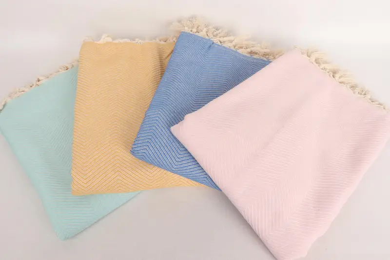 Wedding Favors, Decorative Bedspread, Decorative Blanket, 84x68 Cotton Zig zag Towel, Best Wedding Gift, Custom Blanket, Wedding Day Gift For Bride - 3