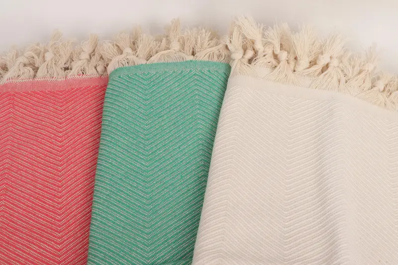 Wedding Favors, Decorative Bedspread, Decorative Blanket, 84x68 Cotton Zig zag Towel, Best Wedding Gift, Custom Blanket, Wedding Day Gift For Bride - 6