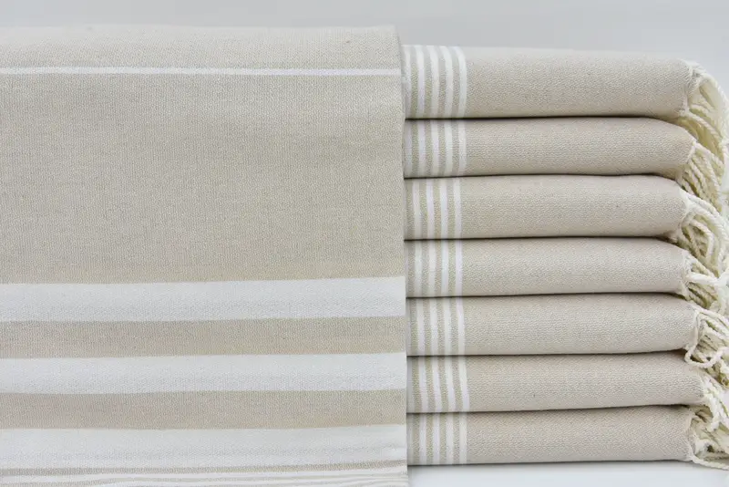 Summer Gift Ideas, Handwoven Turkish bath towel, Engagement Gift, Cotton towel, Bridesmaid Gift Towel, Gift For Her, 70x40 Cotton Striped Towel - 1