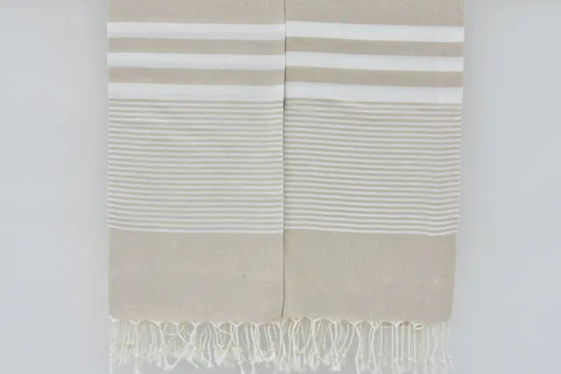 Summer Gift Ideas, Handwoven Turkish bath towel, Engagement Gift, Cotton towel, Bridesmaid Gift Towel, Gift For Her, 70x40 Cotton Striped Towel - 5