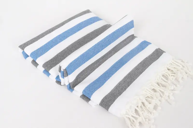 64x36 Cotton Striped Towel, Anniversary Gift For Her, Housewarming Gift, Monogram Towels, Home Decor Gifts, Travel towel, Custom Name Towel - 6