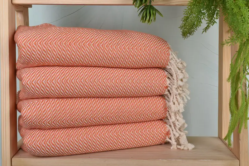 70x40 Cotton Chevron Towel, Gift Towel, Personalized Wedding Gift, Yoga Towel, Wedding Favors, Sand-resistant towel, Turkish Beach Towel Bulk - 1
