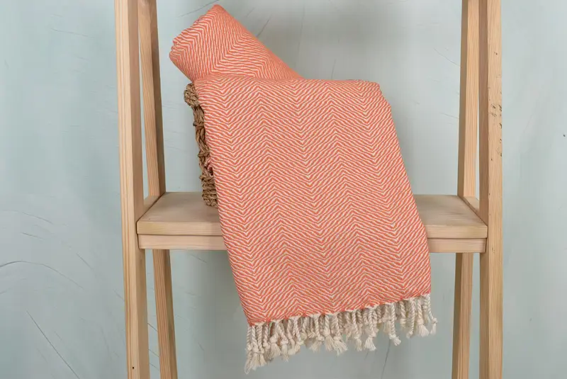 70x40 Cotton Chevron Towel, Gift Towel, Personalized Wedding Gift, Yoga Towel, Wedding Favors, Sand-resistant towel, Turkish Beach Towel Bulk - 4