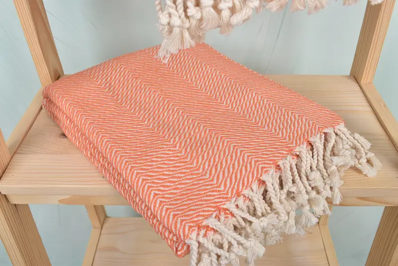 70x40 Cotton Chevron Towel, Gift Towel, Personalized Wedding Gift, Yoga Towel, Wedding Favors, Sand-resistant towel, Turkish Beach Towel Bulk - 5