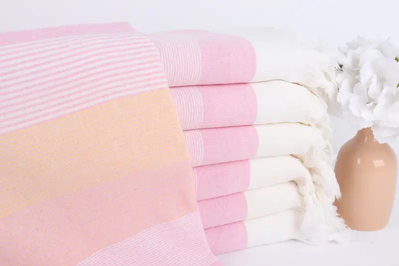 Custom Wedding Gift, Turkish hand towel, Vegas Bachelorette Party Favors, 68x40 Cotton Striped Towel, Best Friend Christmas Gift, Bath towel - 1
