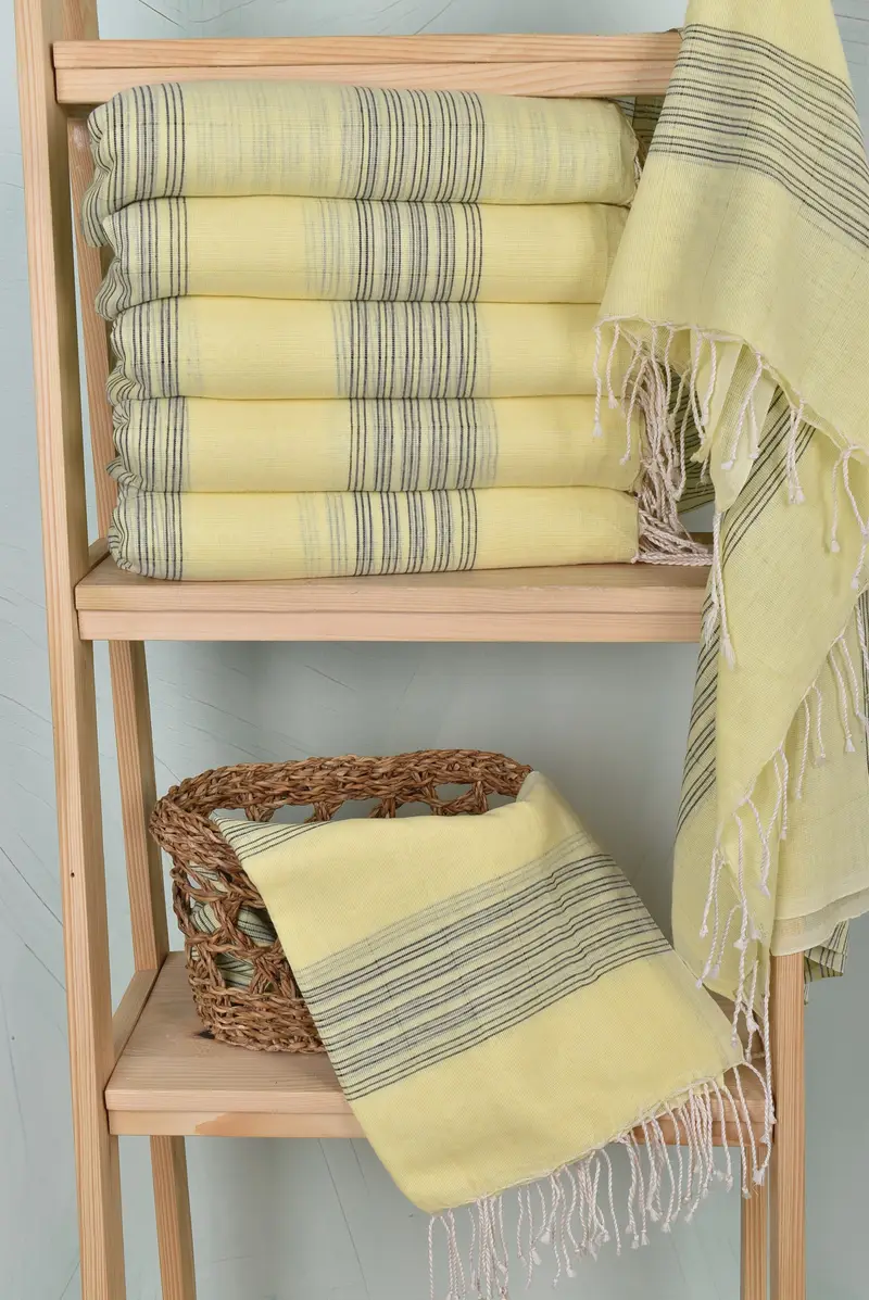 Baby Boy Gift, Handmade Gift, 70x40 Cotton Striped Towel, Personalized Turkish Towel, Best spa Turkish towel for luxury home decor, Bachelor Gifts - 3