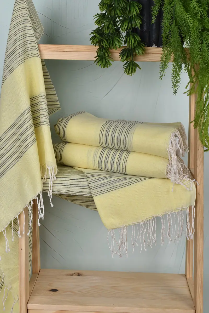 Baby Boy Gift, Handmade Gift, 70x40 Cotton Striped Towel, Personalized Turkish Towel, Best spa Turkish towel for luxury home decor, Bachelor Gifts - 6