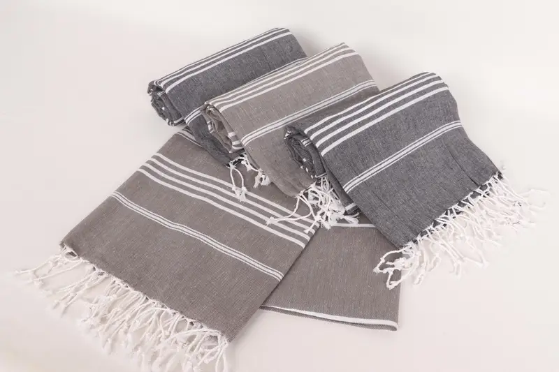Bachelorette Party Gift, Handmade Turkish Towel, Birthday Gift, Custom Beach Towel, Custom Turkish Towel, 76x40 Cotton Striped Towel, Wedding Favors - 4