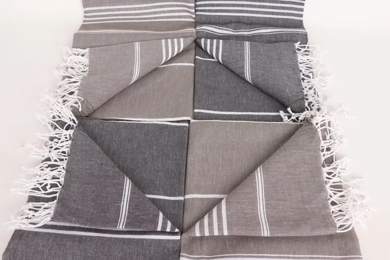 Bachelorette Party Gift, Handmade Turkish Towel, Birthday Gift, Custom Beach Towel, Custom Turkish Towel, 76x40 Cotton Striped Towel, Wedding Favors - 3