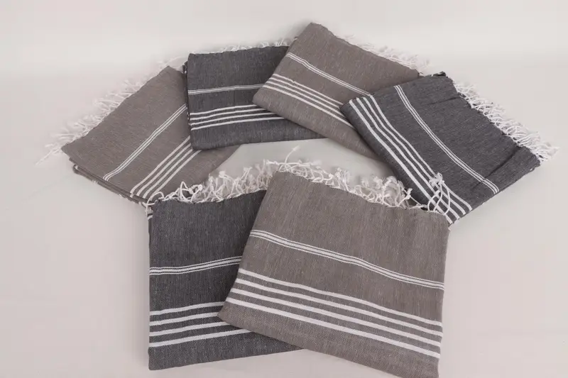 Bachelorette Party Gift, Handmade Turkish Towel, Birthday Gift, Custom Beach Towel, Custom Turkish Towel, 76x40 Cotton Striped Towel, Wedding Favors - 2