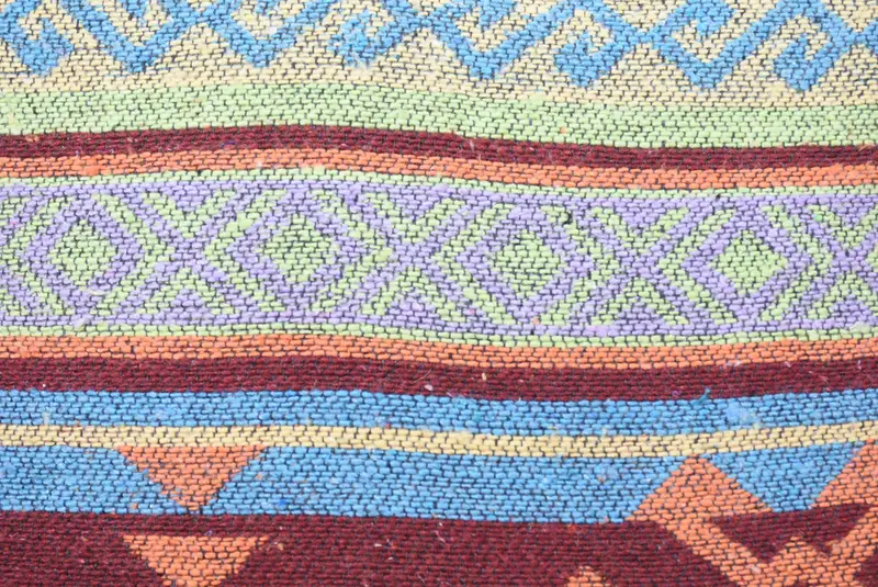 Handmade Kilim Cushion, 24x24 Green Pillow, Vintage Kilim Pillow, Pillow Sham, Knitted Cushion, Pillow for Couch, Southwestern Pillow Case - 3