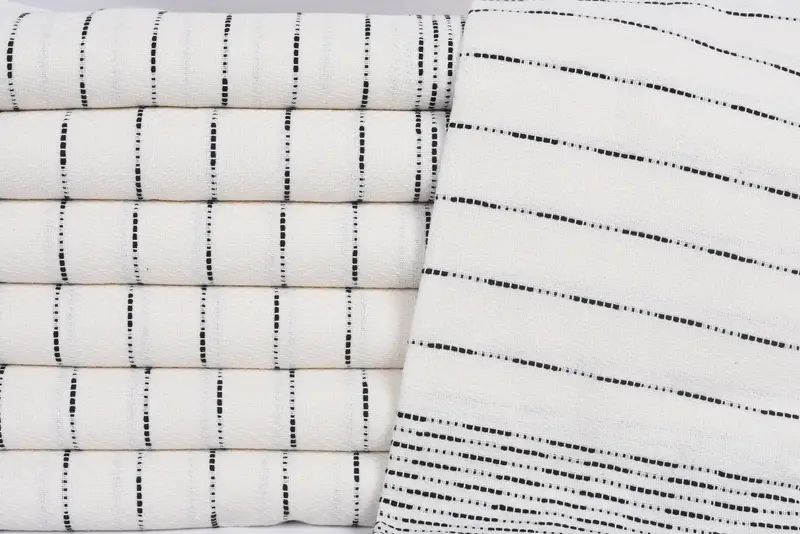 Eve Taşıma Hediyesi, Organik Türk Havlu, Banyo Havlusu, Özel Türk Havlu, 70x38 Pamuklu Çizgili Tasarım Havlusu, Monogramlı Plaj Havlusu - 2