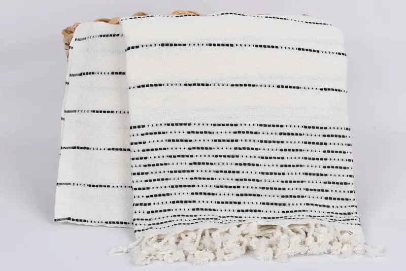 Eve Taşıma Hediyesi, Organik Türk Havlu, Banyo Havlusu, Özel Türk Havlu, 70x38 Pamuklu Çizgili Tasarım Havlusu, Monogramlı Plaj Havlusu - 5