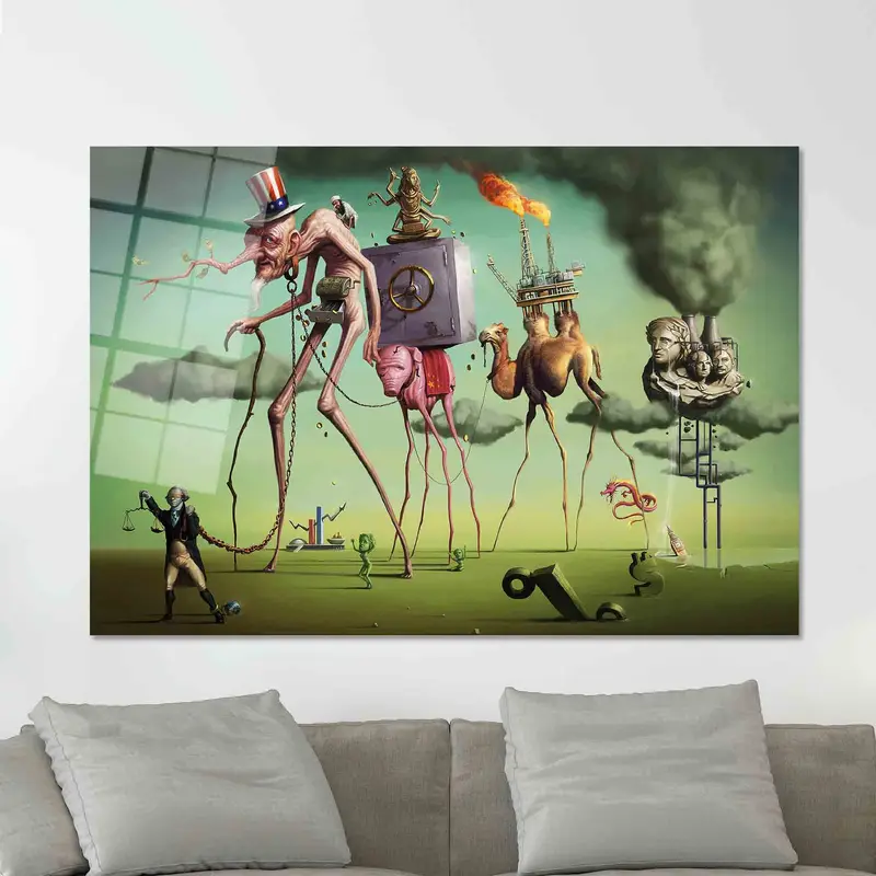 Tuval Baskı Salvador Dali'nin Amerikan Rüyası: Gerçeküstü