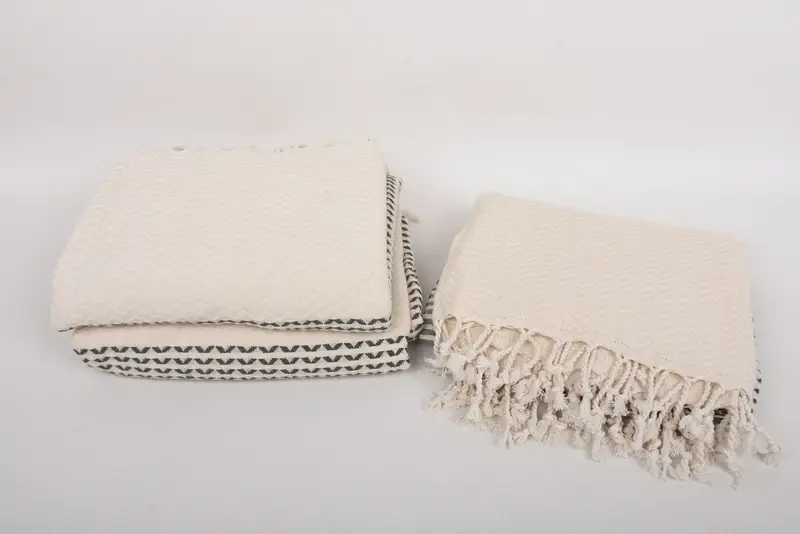 Welcome Wedding Gift, Lightweight Turkish towel, Beach Towel Gift, 76x40 Cotton Diamond Towel, Turkish towel, Handwoven Turkish bath towel - 7