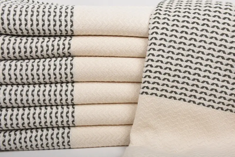 Welcome Wedding Gift, Lightweight Turkish towel, Beach Towel Gift, 76x40 Cotton Diamond Towel, Turkish towel, Handwoven Turkish bath towel - 2