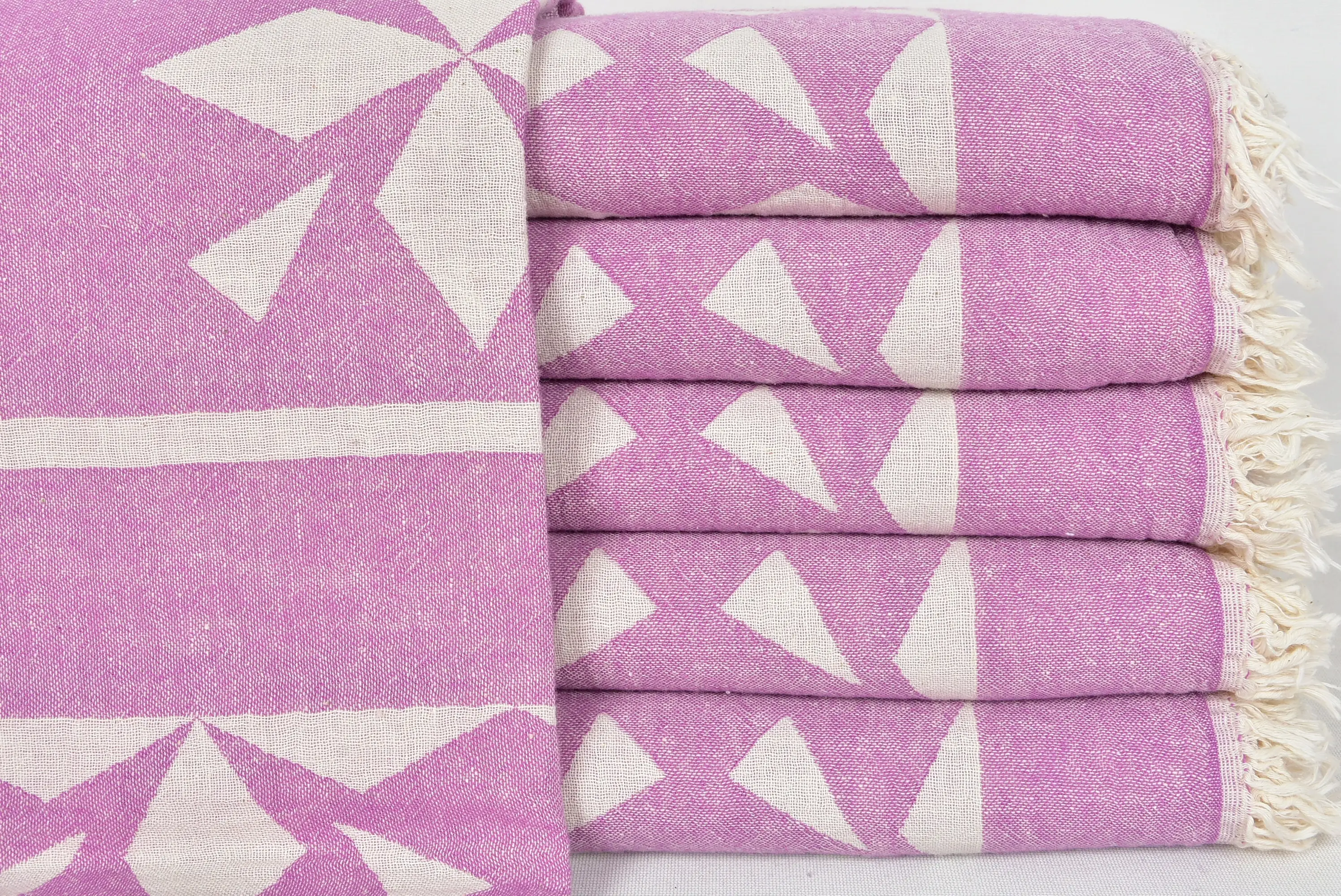 Personalizable Purple Beach Towel, 36x70 Turkish Cotton - 1