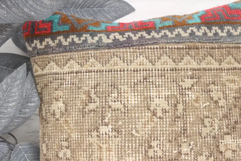 Kilim Pillow Cover, Interior Designer Pillow, Bench Pillow Cover, Rustic Cushion Cover, Pillow, Ikat Pillow Case, Turkish Pillow, 16x16 Brown Pillow - 2
