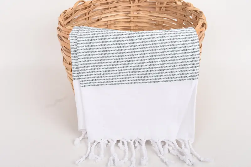 Custom Hand Towel, 40x18 Cotton Striped Towel, Memorial Gift, Spooky Bachelorette Party Gifts, Monogrammed Hand Towel, Personalized Dish Towel - 5