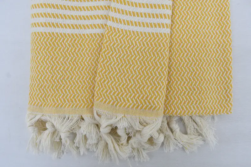 Beach Towel Gift, Family Gift, Bridesmaid Towel, Soft towel, Sand-free towel, 70x40 Cotton Striped Towel, Handwoven organic Turkish towel for spa - 6