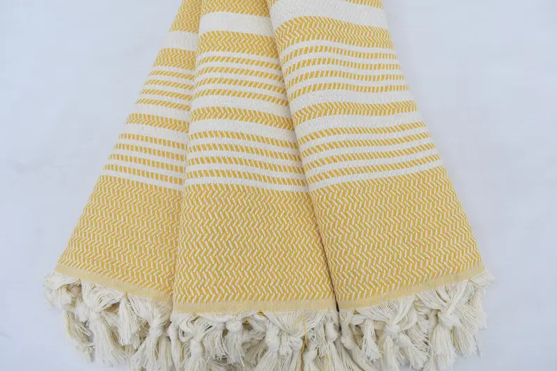 Beach Towel Gift, Family Gift, Bridesmaid Towel, Soft towel, Sand-free towel, 70x40 Cotton Striped Towel, Handwoven organic Turkish towel for spa - 5