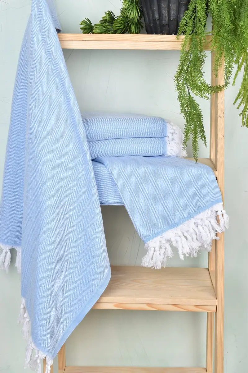 Decorative Towel, Gym Towel, Personalized Beach Towel, 70x40 Cotton Herringbone Towel, Cotton towel, Large Turkish Towel, Wedding Gift For Bride - 6