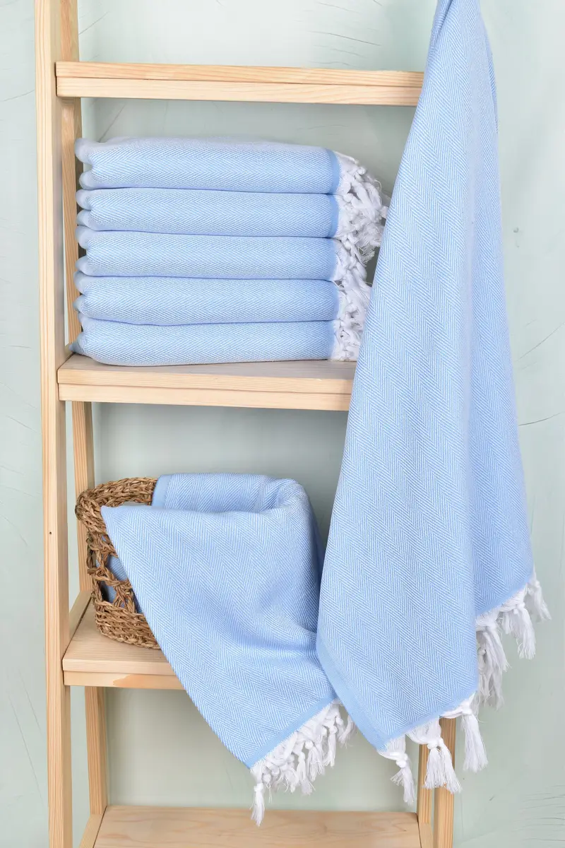 Decorative Towel, Gym Towel, Personalized Beach Towel, 70x40 Cotton Herringbone Towel, Cotton towel, Large Turkish Towel, Wedding Gift For Bride - 3