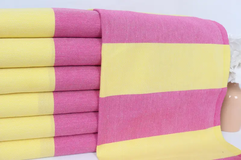 Beach Theme Wedding Gift, Personalized Dish Towel, Bathroom Towels, Bridal Party Gifts, Monogram Kitchen Towel, 40x20 Cotton Striped Towel - 2