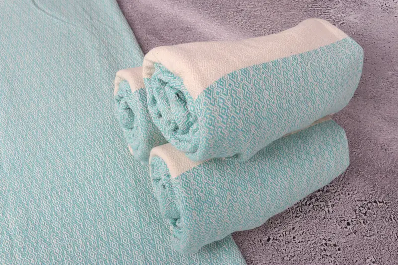 Bachelorette Towel, Baby Boy Gift, Turkish Towel Monogram, Fouta towel, 68x36 Cotton Diamond Towel, Spa Towel, Quick-Dry Beach Towel, Wedding Gift - 7