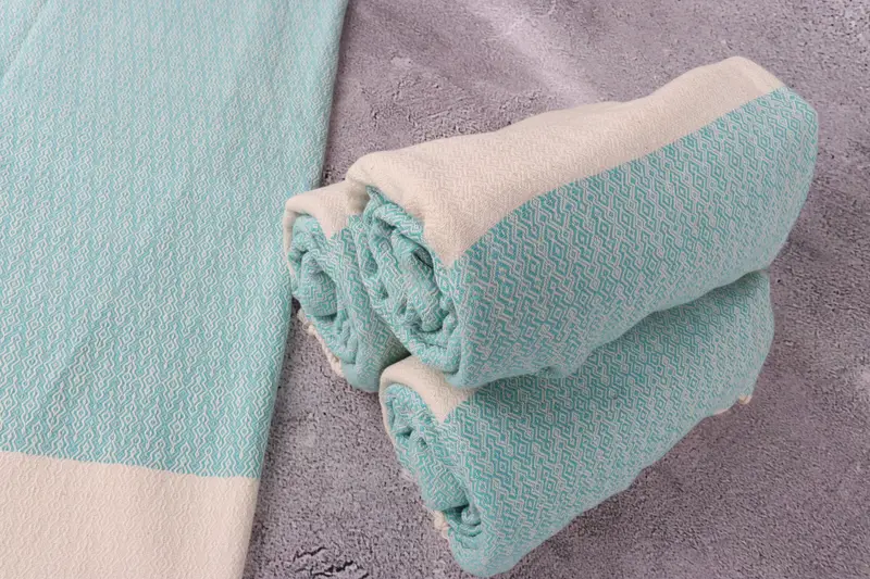Bachelorette Towel, Baby Boy Gift, Turkish Towel Monogram, Fouta towel, 68x36 Cotton Diamond Towel, Spa Towel, Quick-Dry Beach Towel, Wedding Gift - 8