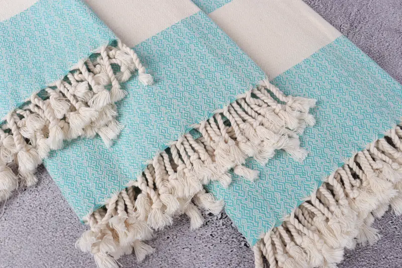 Bachelorette Towel, Baby Boy Gift, Turkish Towel Monogram, Fouta towel, 68x36 Cotton Diamond Towel, Spa Towel, Quick-Dry Beach Towel, Wedding Gift - 5