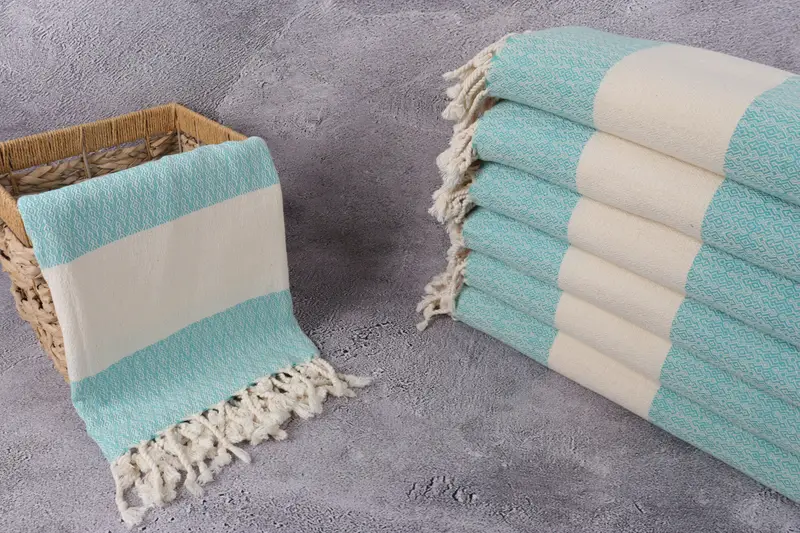 Bachelorette Towel, Baby Boy Gift, Turkish Towel Monogram, Fouta towel, 68x36 Cotton Diamond Towel, Spa Towel, Quick-Dry Beach Towel, Wedding Gift - 3
