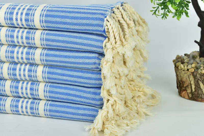 68x38 Linen Striped Towel, Florida Bachelorette Party Favors, Thin towel, Sand-Resistant Peshtemal, Bath towel, Fouta towel, Bridal Party Gifts - 3