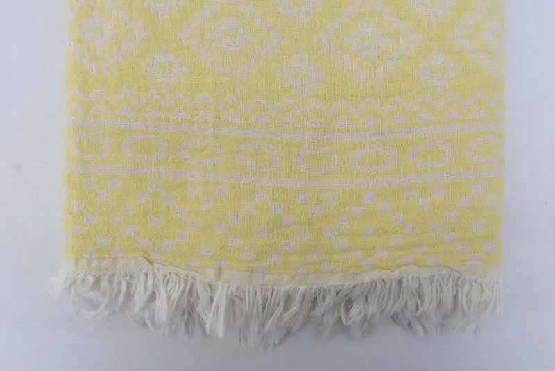 Toalla turca orgánica, regalo de boda personalizado, toalla geométrica de algodón 68x36, toalla de baño, regalos personalizados, regalos de despedida de soltera, toalla de soltero - 6