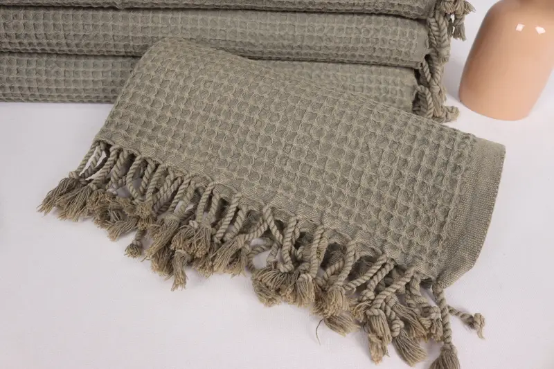 Turkish Towel Hand Towel, Personalized Turkish Towel, Personalized Hand Towel, 40x20 Cotton Waffle Towel, Best Wedding Gift, Personalized Gift - 4