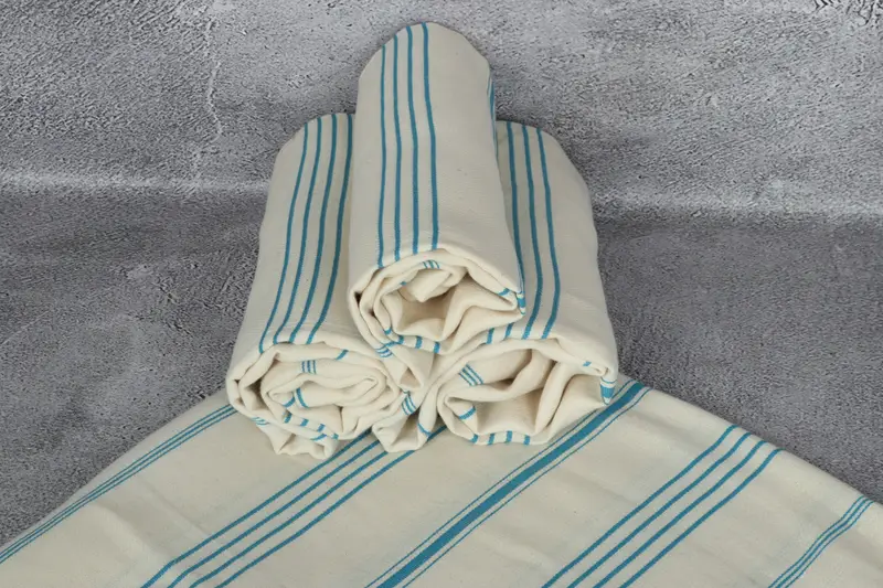 Peshtemal Towel USA, Bridesmaid Gifts, Turkish Bath Towel USA, 70x40 Linen Striped Towel, Best Friend Gift, Wedding Gift Ideas, Sand-resistant towel - 7