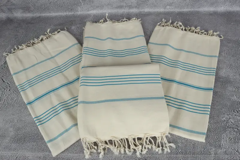 Peshtemal Towel USA, Bridesmaid Gifts, Turkish Bath Towel USA, 70x40 Linen Striped Towel, Best Friend Gift, Wedding Gift Ideas, Sand-resistant towel - 4