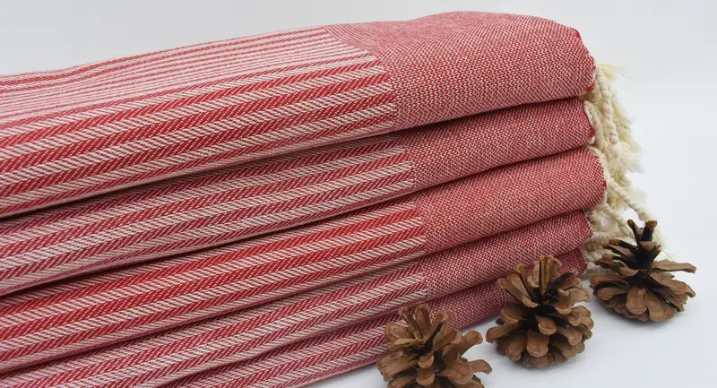 Bachelorette Party Gift, Turkish Towel Beach, Scarf Towel, 70x40 Cotton Striped Towel, Embroidery Towel, Welcome Wedding Gift, Bachelorette Gifts - 1